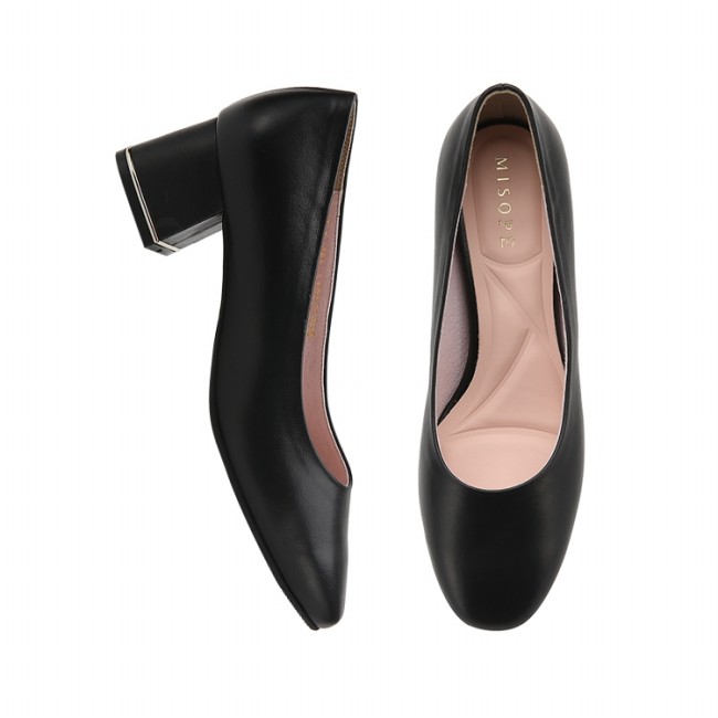 [미소페] 여성 라운드토 펌프스 (5CM) 012111012 C-2B