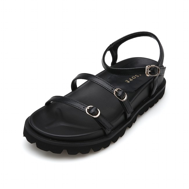 [미소페] 여성 버클 스트랩 샌들 (4CM) 012424713 C-2B