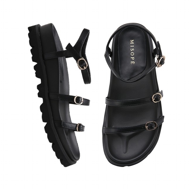 [미소페] 여성 버클 스트랩 샌들 (4CM) 012424713 C-2B
