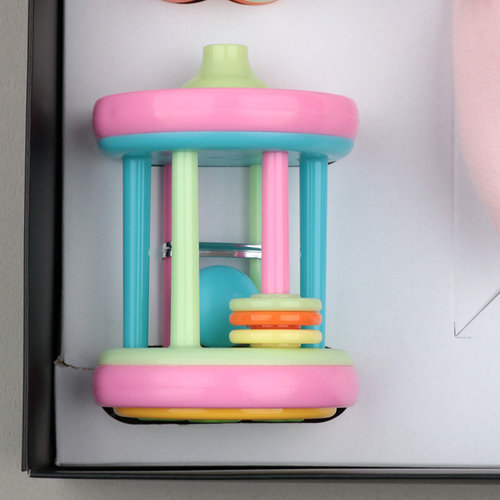 *(출산,백일선물)PK)딸랑이SET+블루독여아손수건10장SET(40W70-BHD-05)